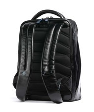 PIQUADRO BLUE SQUARE Mochila de piel, soporte para portátil de 14" negro - Mochilas para portátil - 2