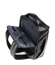 PIQUADRO BLUE SQUARE Mochila de piel, soporte para portátil de 14" negro - Mochilas para portátil - 5