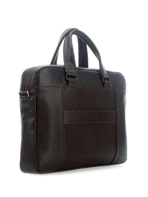 CAMPIONARIO - BLACK SQUARE Malet&iacute;n de piel para port&aacute;til de 15,6" MORO - Maletines de Trabajo