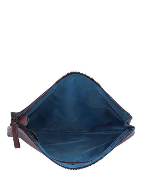 CAMPIONARIO - HARPER Bolso de mano plano de piel MORO - Fundas para tablet & Organizer