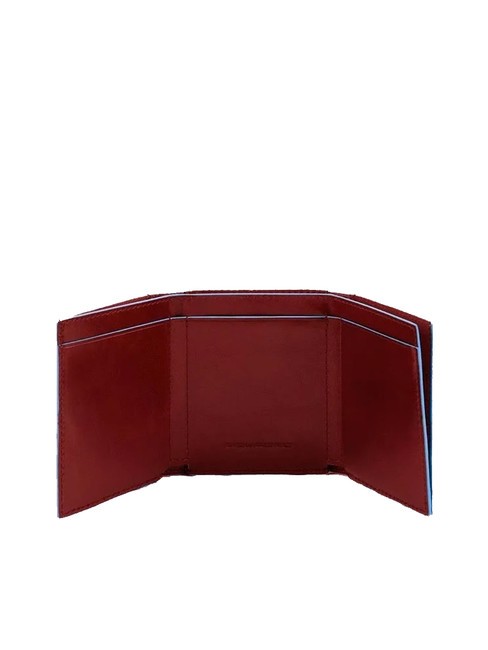 CAMPIONARIO - BLUE SQUARE Tarjetero de piel ROJO - Carteras Hombre