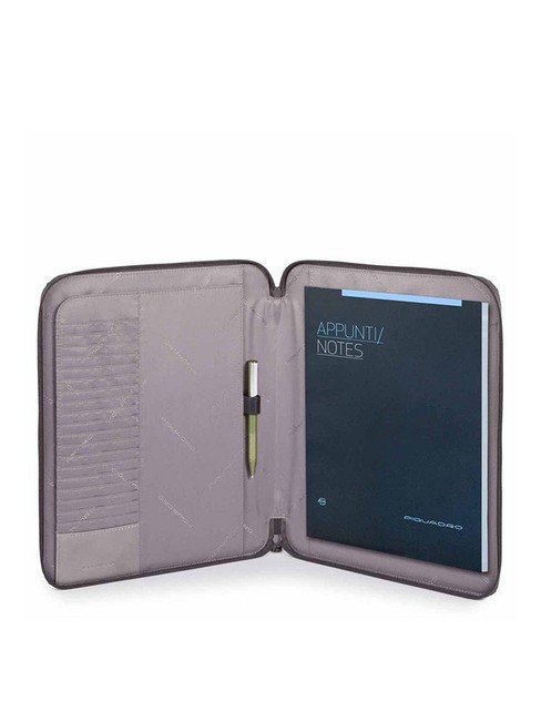CAMPIONARIO - ADE Porta bloc de notas en piel y tejido GRIS - Fundas para tablet & Organizer