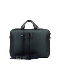 PIQUADRO Maletin P16, para portátil 15.6"- iPad 10,5" CHEVRON AZUL - Maletines de Trabajo - 4