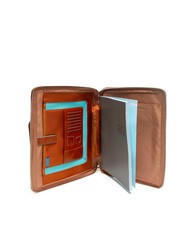 PIQUADRO CAMPIONARIO - BLUE SQUARE Portapapeles A4 de piel con asas NARANJA - Fundas para tablet & Organizer - 2