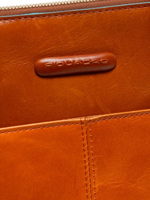 CAMPIONARIO - BLUE SQUARE Portapapeles A4 de piel con asas NARANJA - Fundas para tablet & Organizer