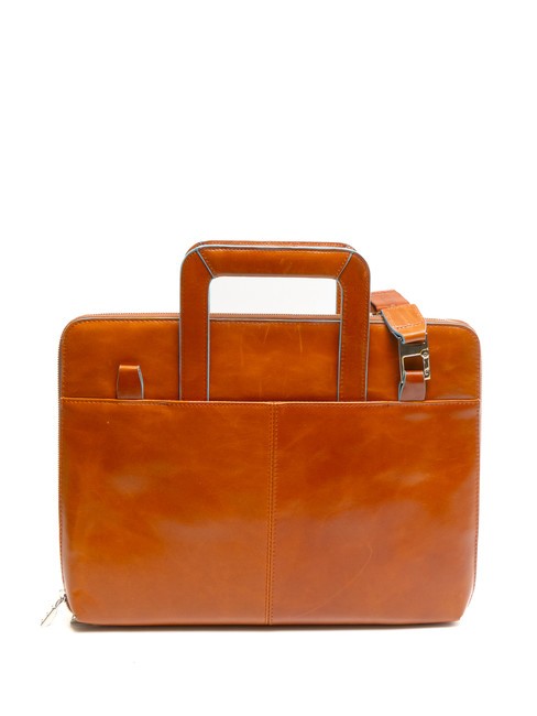 CAMPIONARIO - BLUE SQUARE Portapapeles A4 de piel con asas NARANJA - Fundas para tablet & Organizer