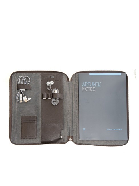 CAMPIONARIO - BLACK SQUARE portapapeles de cuero A4 pelo oscuro - Fundas para tablet & Organizer