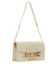 LOVE MOSCHINO HEART CHAIN Bolso de hombro Marfil - Bolsos Mujer - 2