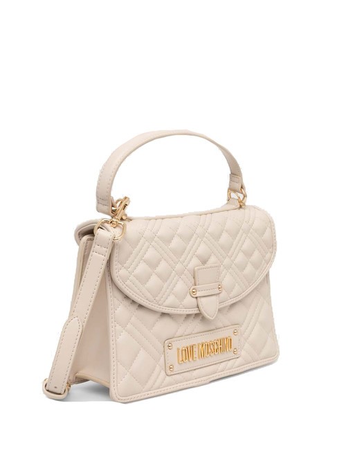 QUILTED Bolso malet&iacute;n con bandolera Marfil - Bolsos Mujer