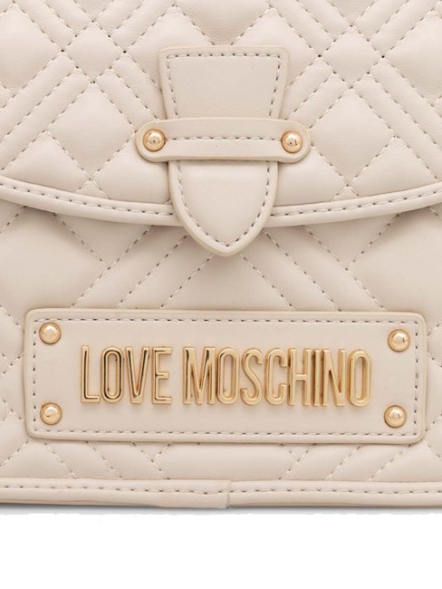 QUILTED Bolso malet&iacute;n con bandolera Marfil - Bolsos Mujer