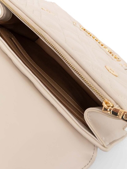 QUILTED Bolso malet&iacute;n con bandolera Marfil - Bolsos Mujer