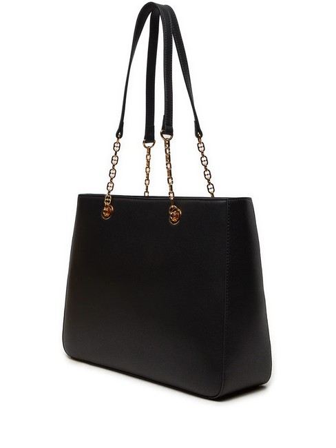 HEART CHAIN Bolso shopper de hombro negro - Bolsos Mujer