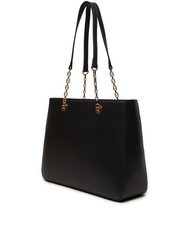 LOVE MOSCHINO HEART CHAIN Bolso shopper de hombro negro - Bolsos Mujer - 2