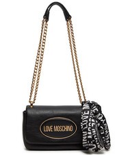 LOVE MOSCHINO FOULARD Bolso bandolera micro negro - Bolsos Mujer - 3