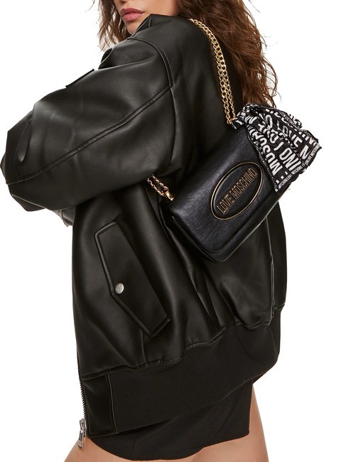 FOULARD Bolso bandolera micro negro - Bolsos Mujer