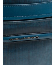 PIQUADRO CAMPIONARIO - SIGNO Bolso de lona en tejido flameado y piel aviaci&oacute;n - Bolsas de viaje - 2