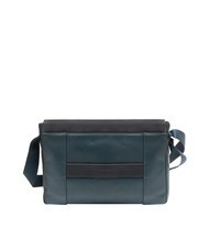 PIQUADRO CAMPIONARIO - CARY Bandolera de piel, soporte para port&aacute;til de 13" azul - Maletines de Trabajo - 4