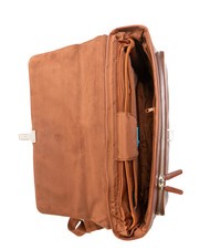 PIQUADRO CAMPIONARIO - BLUE SQUARE OUT Malet&iacute;n de piel para port&aacute;til de 15" BROWN - Maletines de Trabajo - 5