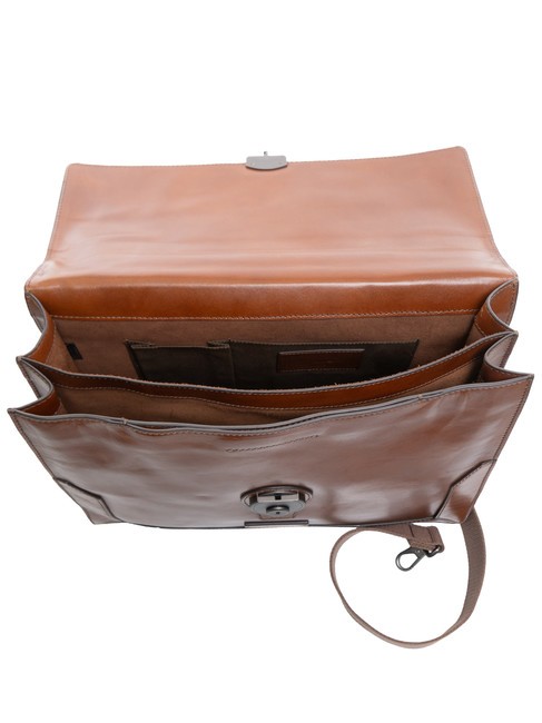 NERI  Maletín de cuero Marrón / Rutenio - Maletines de Trabajo