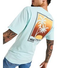 VANS ISLAND BOX Camiseta de algodón con estampado resplandor azul - camiseta - 4