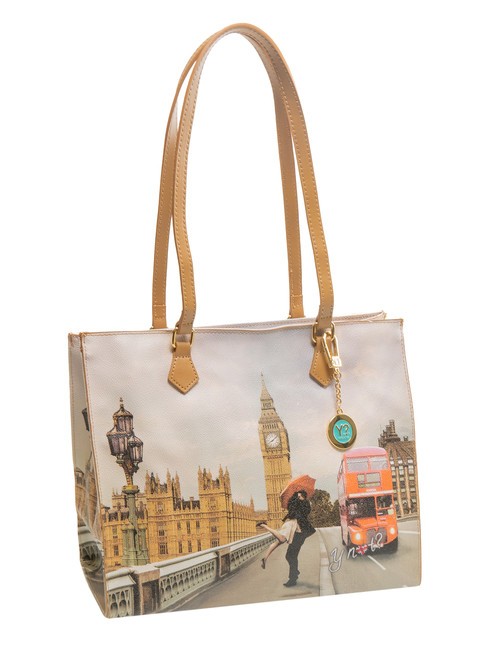 YESBAG Bolsa de compras cuadrada amor de londres - Bolsos Mujer