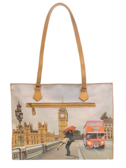 YESBAG Bolsa de compras cuadrada amor de londres - Bolsos Mujer