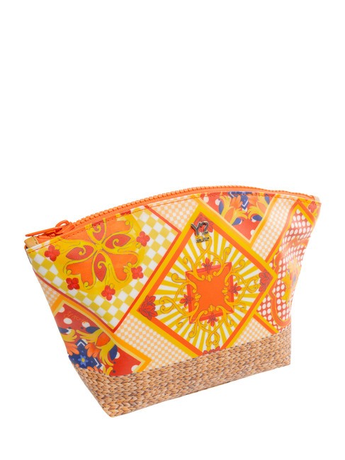 SICILY Neceser con estampado integral naranja - Neceser