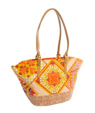 YNOT SICILY Bolso shopping de playa mediano naranja - Bolsos Mujer - 2