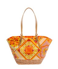 YNOT SICILY Bolso shopping de playa mediano naranja - Bolsos Mujer - 3
