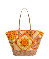 YNOT SICILY Bolsa de compras de playa grande naranja - Bolsos Mujer - 3