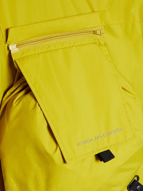 J53  Chaqueta modular larga con capucha. amarillo - Chaquetas de hombre