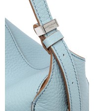 GIANNI CHIARINI PENELOPE Bolso bandolera de piel con bandolera caramelo-cielo - Bolsos Mujer - 5