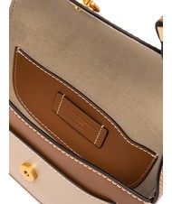 GIANNI CHIARINI ISA Bolso de piel con solapa, al hombro crema de caramelo - Bolsos Mujer - 4