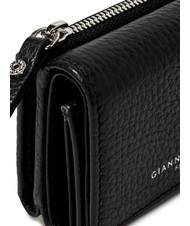 GIANNI CHIARINI WALLETS GRAIN Cartera peque&ntilde;a de piel granulada negro - Carteras Mujer - 4