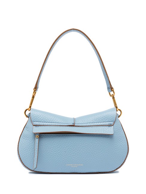 HELENA ROUND Bolso de piel con doble bandolera. cielo - Bolsos Mujer