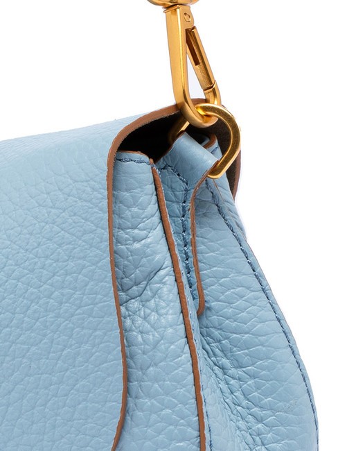 HELENA ROUND Bolso de piel con doble bandolera. cielo - Bolsos Mujer