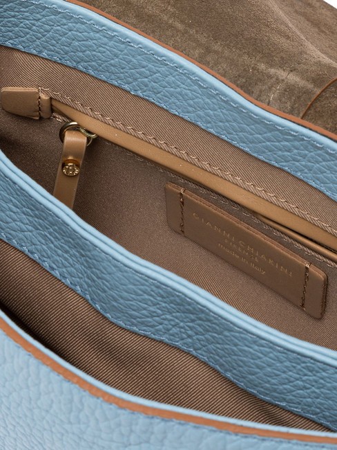 HELENA ROUND Bolso de piel con doble bandolera. cielo - Bolsos Mujer