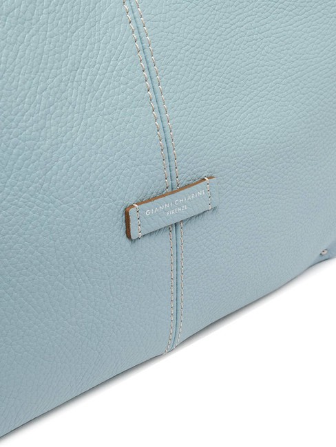 NORMA Bolso hobo de piel al hombro cielo - Bolsos Mujer