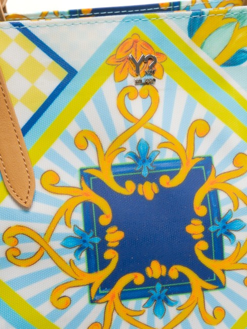 SICILY Bolso shopping de playa mediano azul - Bolsos Mujer