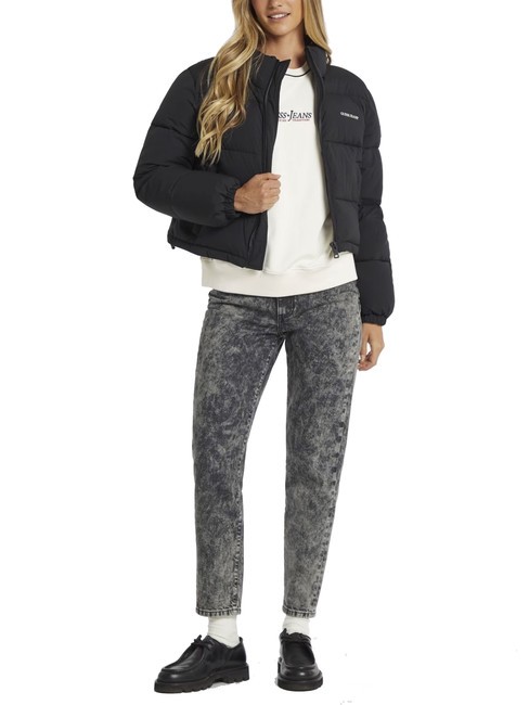 CROPPED PUFFER Chaqueta acolchada jetbla - Chaquetas de plumas de mujer