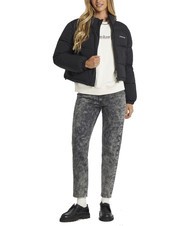 GUESS JEANS CROPPED PUFFER Chaqueta acolchada jetbla - Chaquetas de plumas de mujer - 4