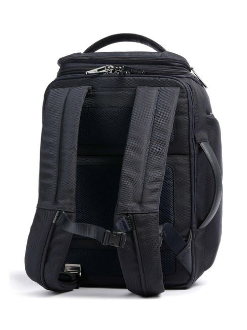 BRIEF 2 Mochila tipo duffle de piel y tejido azul - Mochilas para port&aacute;til