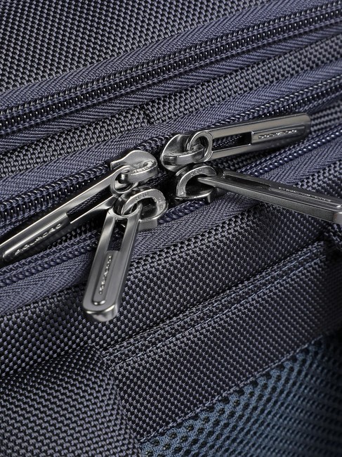 BRIEF 2 Mochila tipo duffle de piel y tejido azul - Mochilas para port&aacute;til