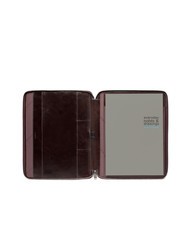 PIQUADRO BLUE SQUARE Portapapeles de cuero delgado tama&ntilde;o A4 CAOBA - Fundas para tablet & Organizer - 2