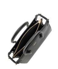 FURLA GARDENIA Bolso de mano de piel con estampado Andrómeda negro - Bolsos Mujer - 6