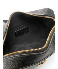 FURLA GARDENIA Bolso porta cámara de piel con estampado keria tonos negro+hielo - Bolsos Mujer - 6