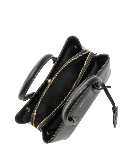 TESSA Bolso tote de piel con estampado Andrómeda negro - Bolsos Mujer