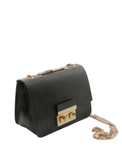 BELLA  Mini bolso bandolera, en piel. negro - Bolsos Mujer