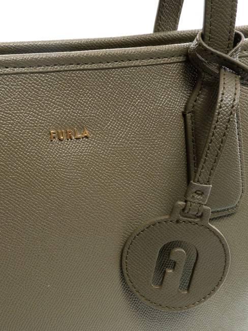 CLASSIC Bolso shopper de piel con estampado Andrómeda sabio - Bolsos Mujer