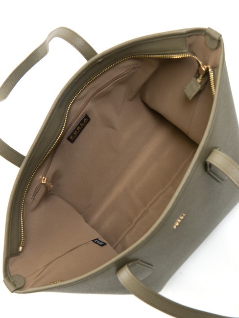 CLASSIC Bolso shopper de piel con estampado Andrómeda sabio - Bolsos Mujer